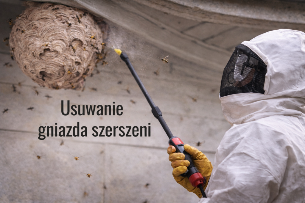 Usuwanie gniazda szerszeni-Dezynpol